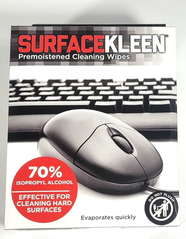 Read Right RR15109 5″ x 5″ Alcohol Cleaning Wipes – Unscented White – 72 ct Box