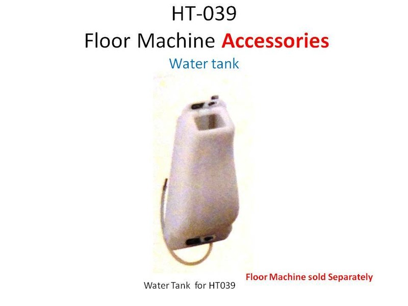 Water Shampoo Solution Tank carpet clean, floor buffer HT039 Accessories