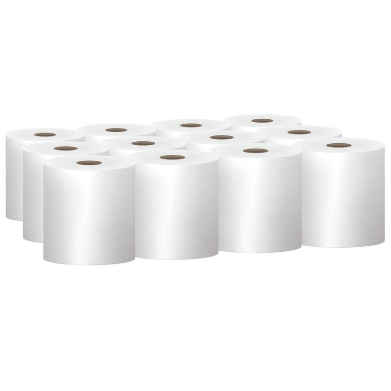 Scott 01040 8 in. x 800 ft. Essential Hard Roll Towels – White (12 Rolls/CT) New