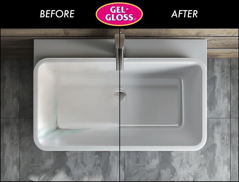 Gel-Gloss Home Kitchen & Bath Polish | Carnauba 16 Fl Oz (Pack of 1), White gallery