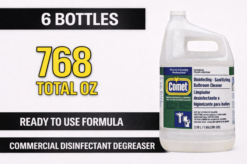 Comet Disinfecting Bathroom Cleaner 1 Gallon 6/Case Commercial 20542