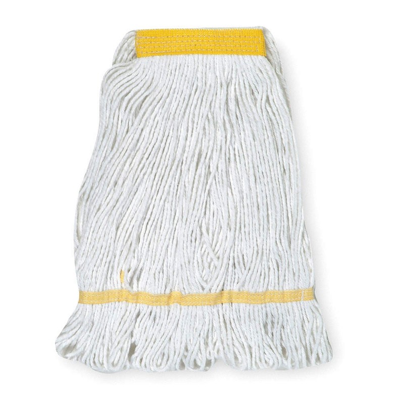 TOUGH GUY 1TYT2 Wet Mop,White,Cotton 1TYT2