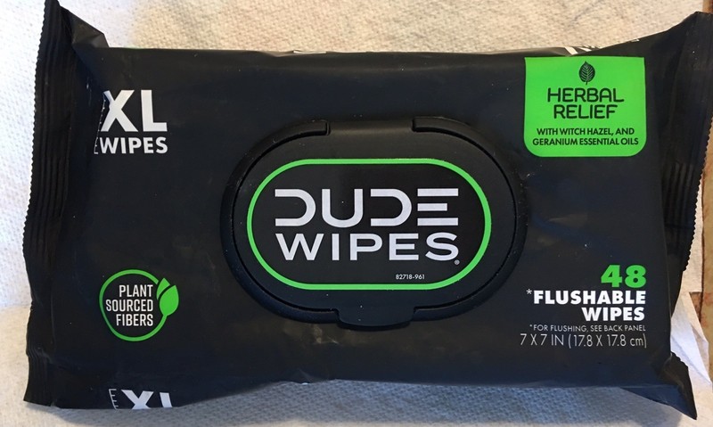 DUDE Wipes Flushable Wipes (1) Pack (48 XL Wipes) Herbal Relief Exp:01/2028