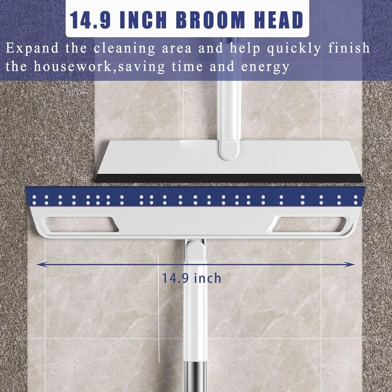 Multifunction Magic Broom, Extended Indoor Detachable,3-in-1 Sweeper Blue gallery