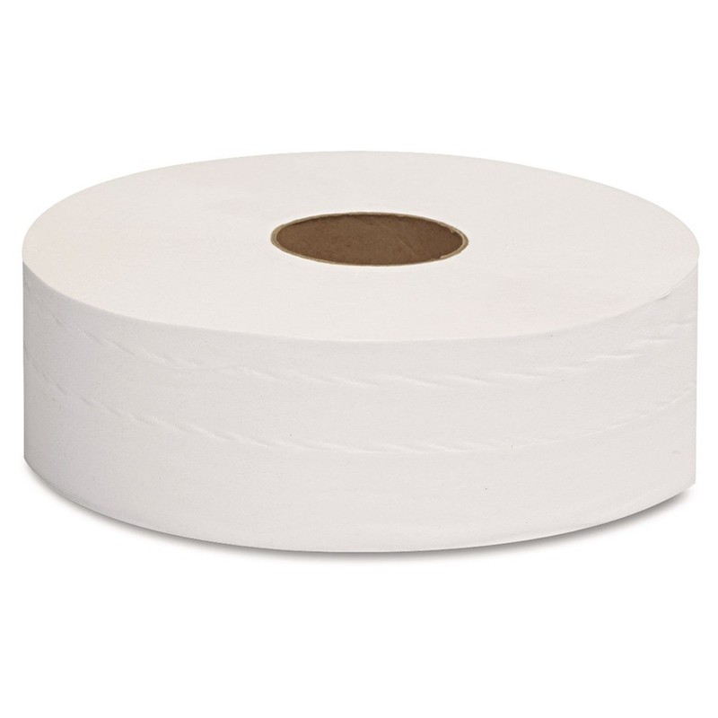 GEN 1513 3.3 in. x 1375 ft. 2-Ply JRT Jumbo Bath Tissue - White (6/Carton) New gallery