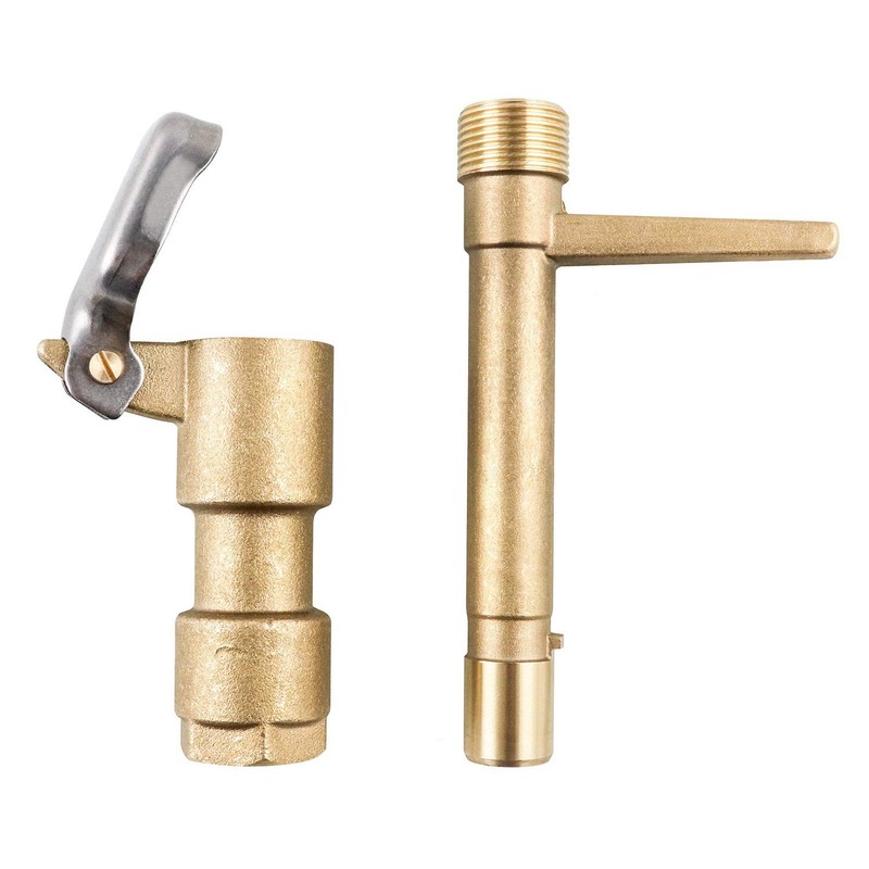 QWORK Quick Coupling Valve Key Set, 3/4-Inch Brass 3/4 inch, &