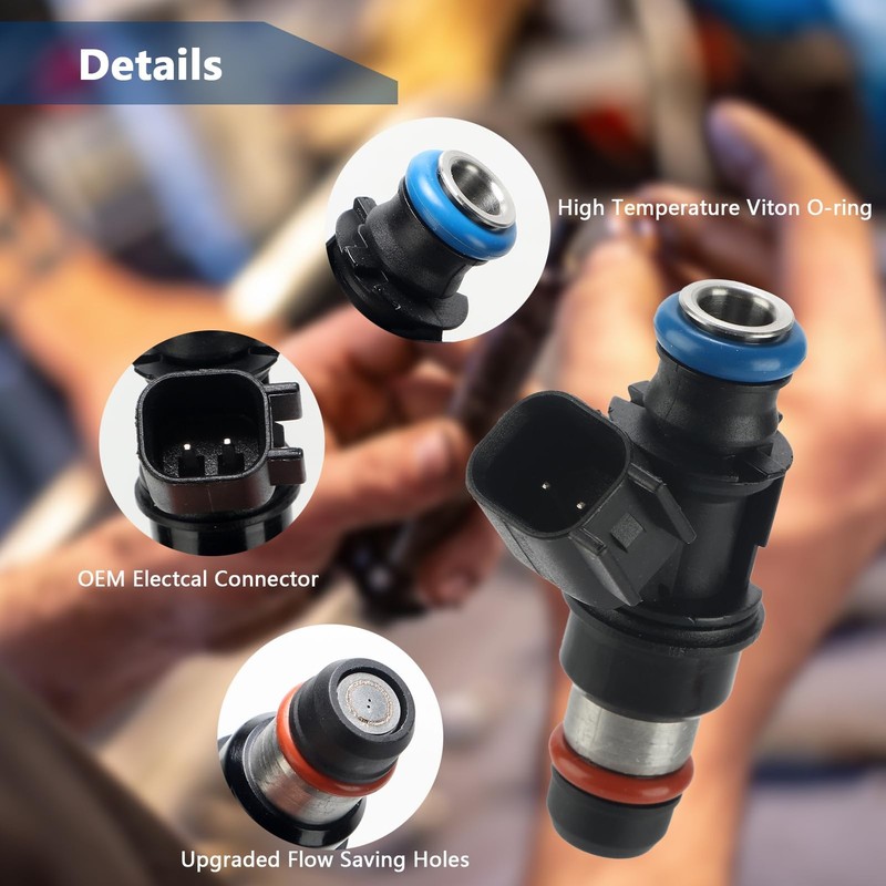 Necatuo 12580681 Fuel Injectors Set Of 8 Compatible Chevy 4.8L 5.3L Tahoe gallery