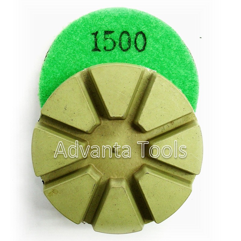 3” Metal Bond Diamond Polishing Pad for Concrete Floor – 1500 Grit