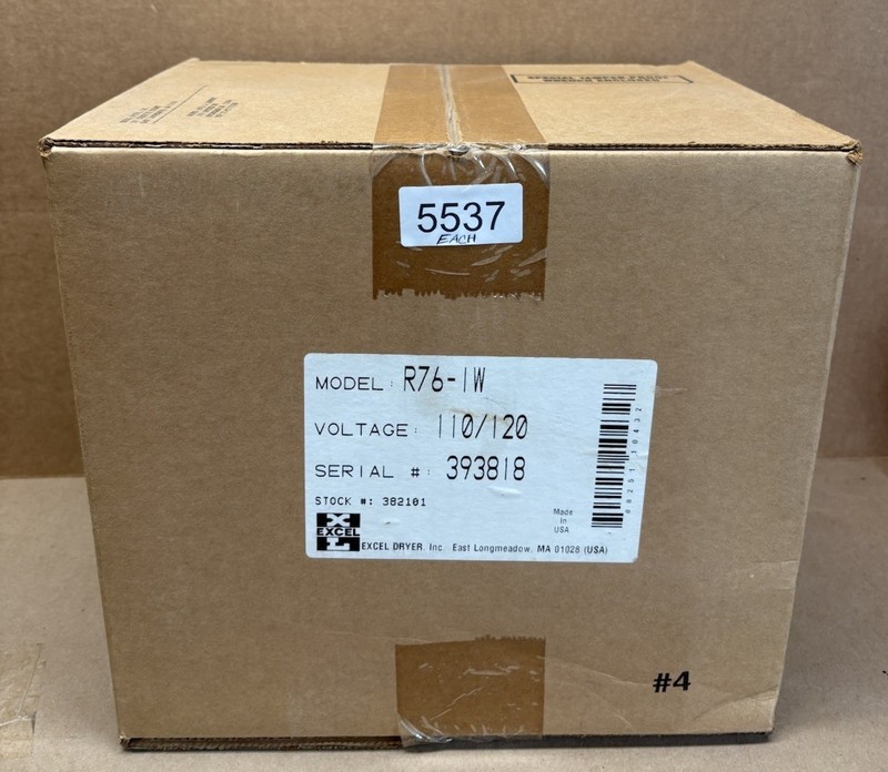EXCEL Dryer R76-IW Sensor Activated Recessed Hand Dryer 110/120 Discontinued NOS gallery