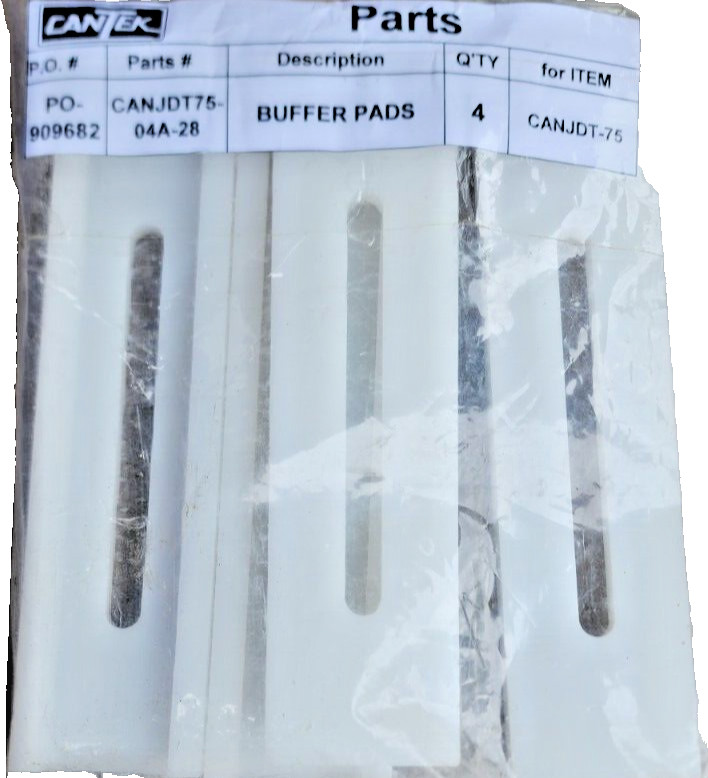 (QTY:4) Cantek CANJDT75-04A-28 Buffer Pads For Cantek JDT-75 Auto Dovetailer gallery