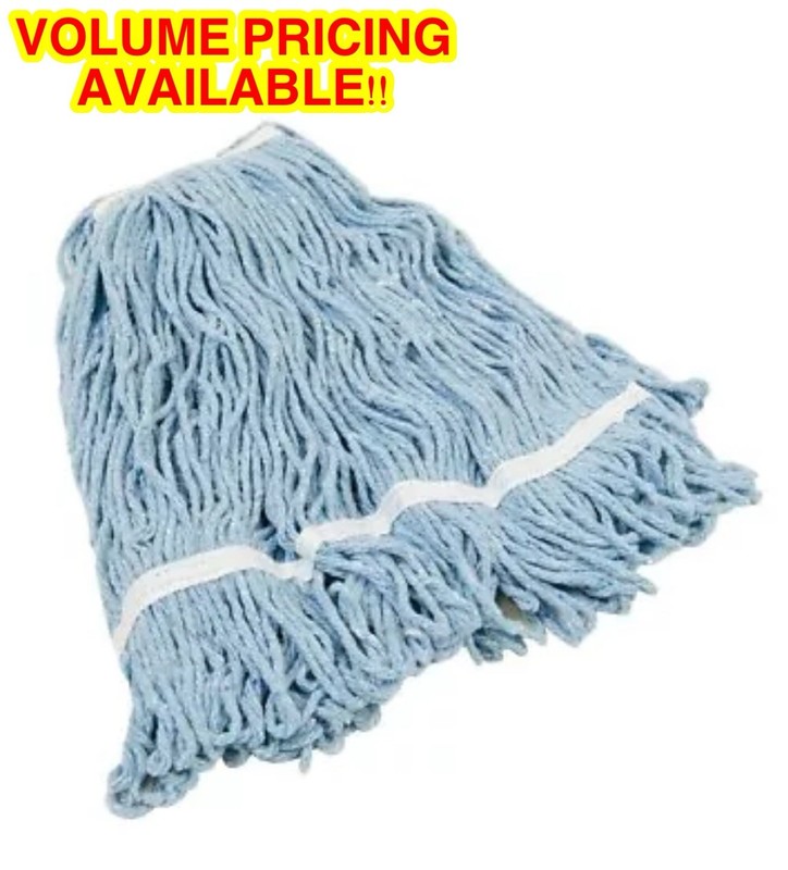 Quickie Bulldozer Blue Blended Cotton #18 Wet Mop Refills
