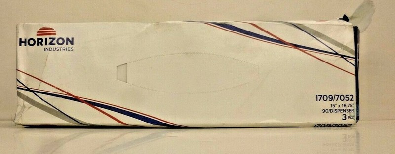 New! Horizon Industries 1709/7052 Tech Wipes 90/Dispenser 3-Ply 15"x16.75"
