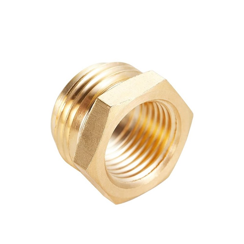 Kbrotech Brass Garden Hose Adapter, 3/4” GHT male x 1/2” NPT Female, gallery
