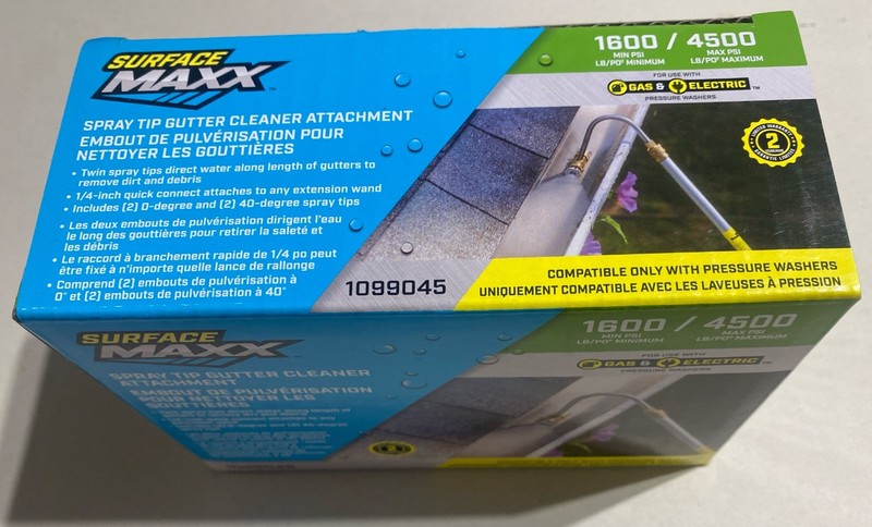 Surface Maxx Gutter Cleaner Spray Tip Attachment Compatible Pressure Washer NEW! gallery