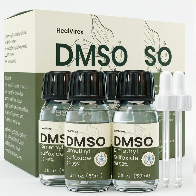 99.99% Pure DMSO Liquid 8 FL OZ - 4-Pack (2 fl oz Each) High 4 Pack gallery