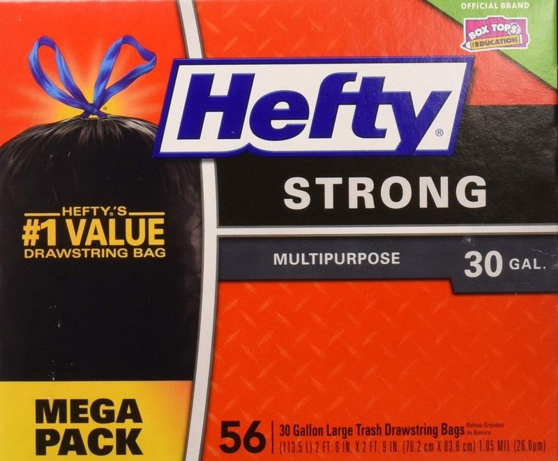 Hefty Hefty Strong Large 30 Gallon Trash Bags – Multipurpose – Drawstring – 56