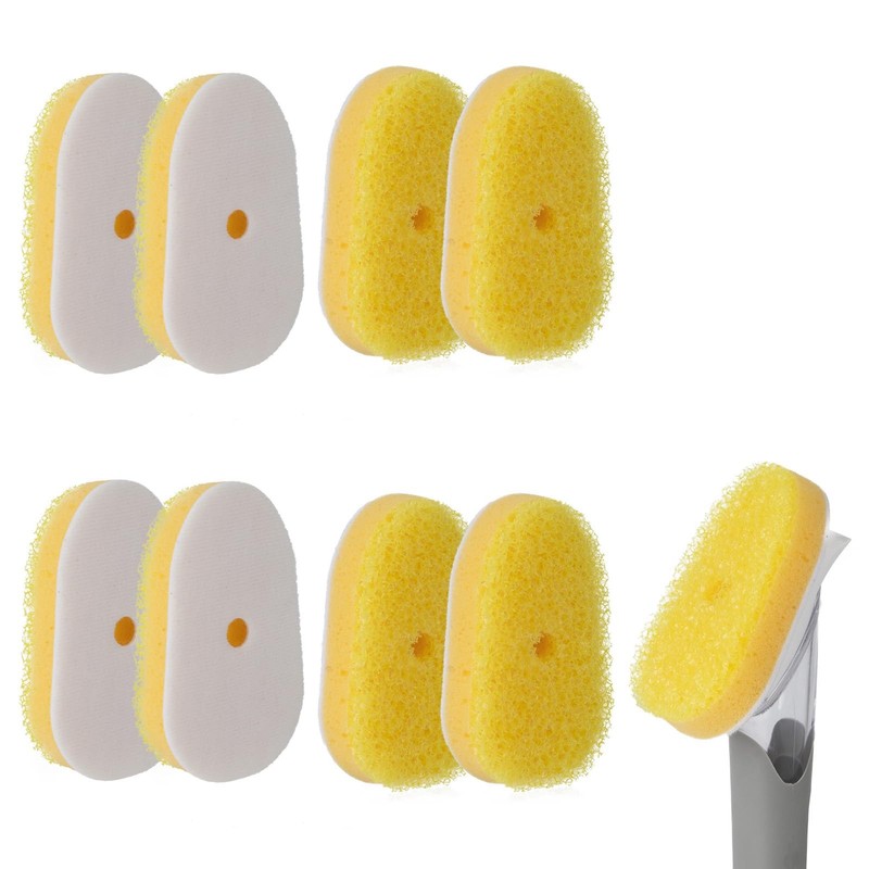 8 Packs Dish Wand Sponge Refills for Scrub Daddy – Yellow