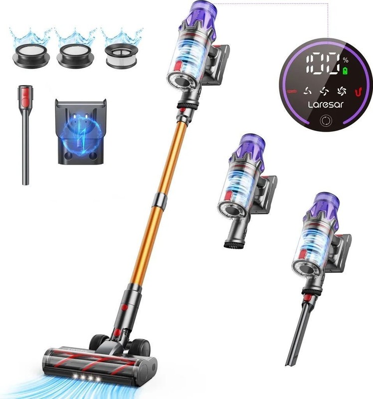 Laresar V7 (Ultra 7) Cordless Vacuum Cleaner 500 W, 50.000 Pa, 1,5 l