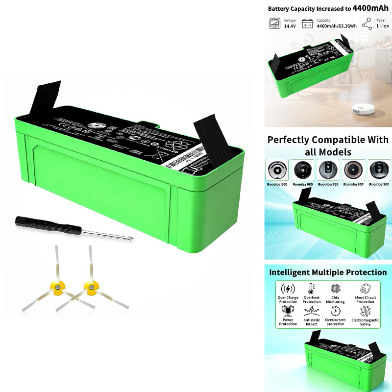 Lcenerga 4400Mah 1800Li Battery For Irobot Roomba Replacement For Roomba