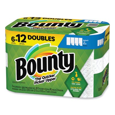 Procter & Gamble 15703_40 Bounty Paper Towels 2-ply White 6 Rolls