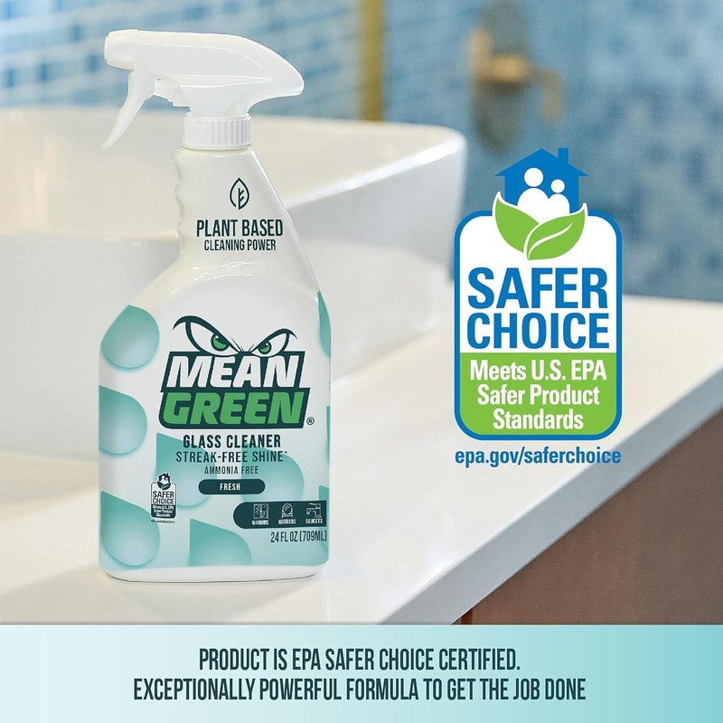 Mean Green Ready-To-Use Glass Cleaner, 24oz Spray - 394170 gallery