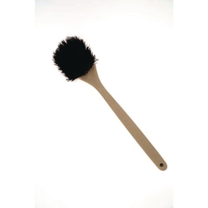 Boardwalk 4120 20" Palmyra Bristle Plastic Handle Utility Brush - Tan New gallery