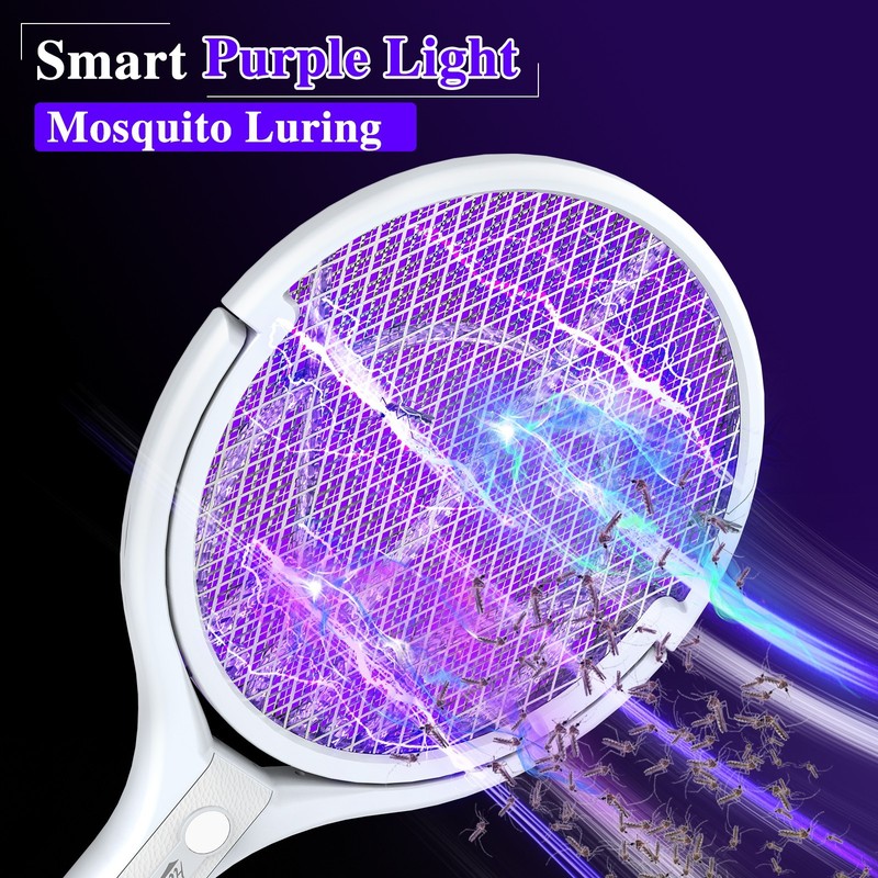 4000V Electric Fly Swatter Racket Bug Zapper Indoor Fly Zapper Mosquito Zapper,p gallery