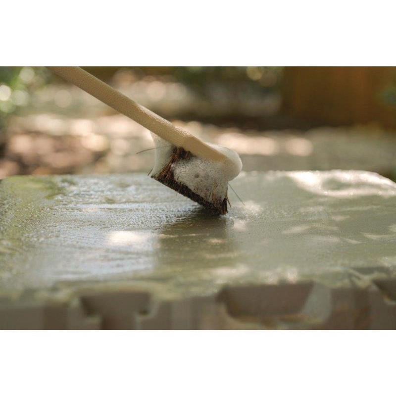 Boardwalk 4120 20" Palmyra Bristle Plastic Handle Utility Brush - Tan New gallery