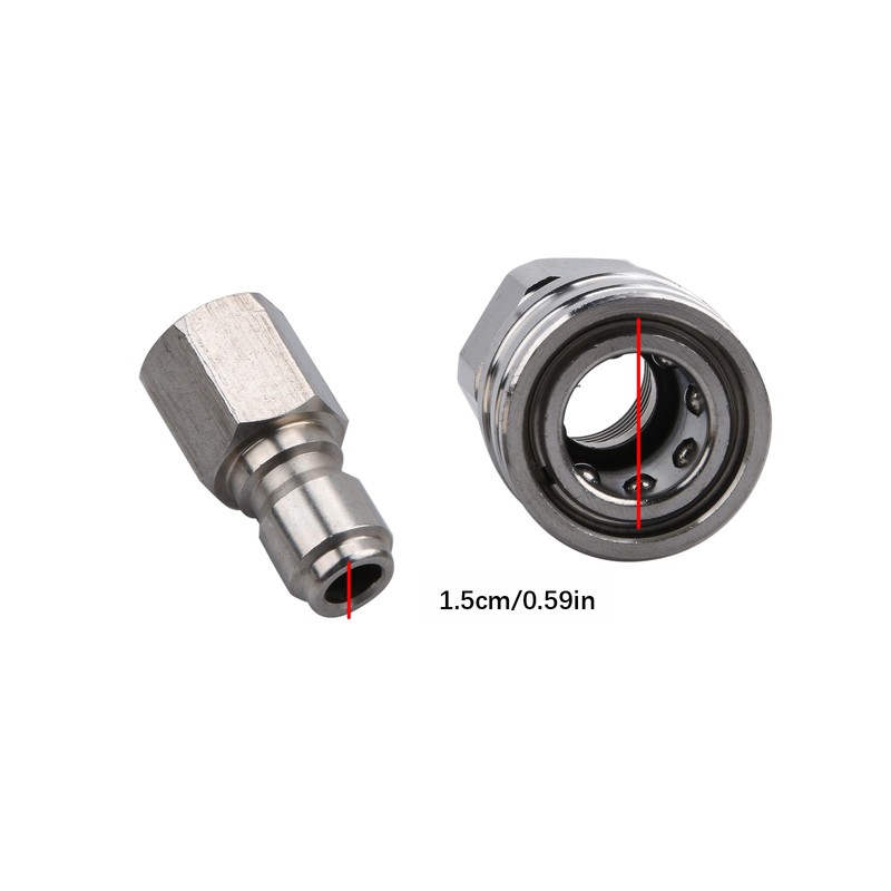 4000PSI Maximum Pressure Washer Adapter Set Swivel to 3/8 inch Quick Connect gallery