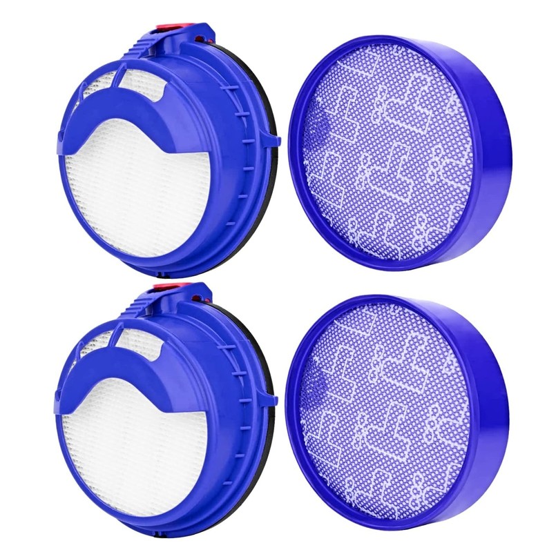Goodsby 4 Pack Replacement Pre-Motor Filter & Post Motor HEPA Set # 2