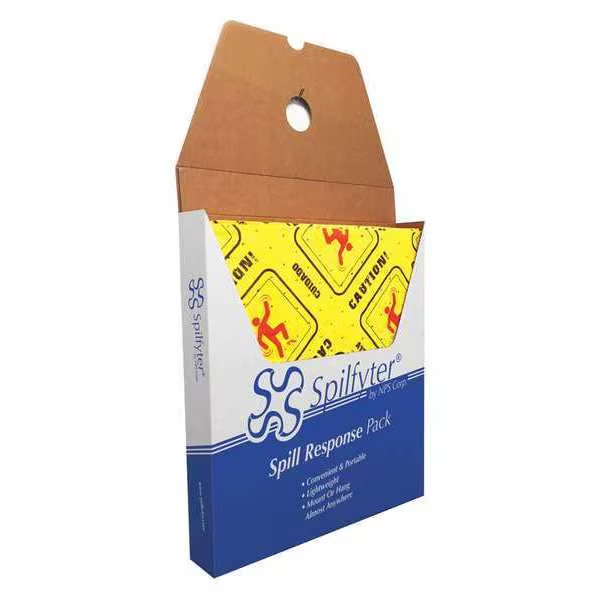 Spilfyter Sorbent Pads Universal Yellow 16x18in 20gal Absorbent Spill 25 Pack