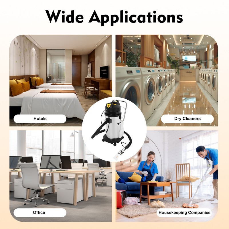 40L Commercial Carpet Cleaning Machine 3in1 Carpet Cleaner Vacuum Extractor 110V gallery