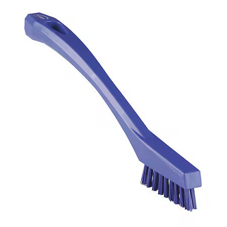 Vikan 44018 1/2 In W Detail Brush, Stiff, 5 1/2 In L Handle, 2 In L Brush,