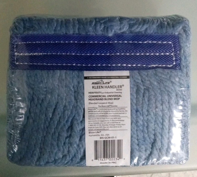Kleen Handler Commercial Universal Headband Blend Mop Head BIS-GCM-01-1