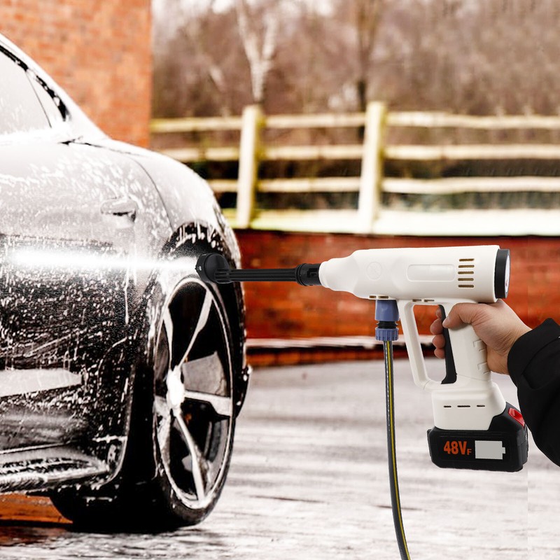 Portable Cordless Battery Powered Pressure Washer For Car Home Garden Wash NEW gallery