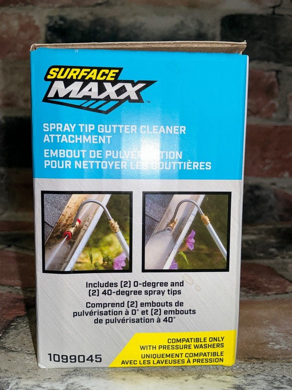 Surface Maxx 2 Spray Tip Gutter Cleaner Attachment Pressure Washer 4500 Max PSI gallery