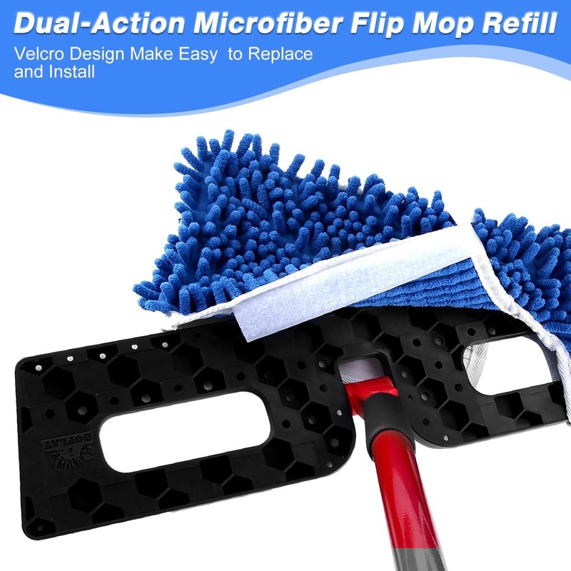 Mop Refills Compatible with O-Cedar Dual Action Flip Mop,SeaUncle Microfiber ... gallery