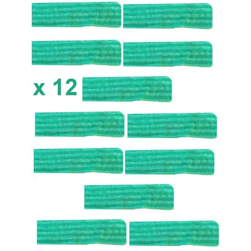 (12-Pack) 18″ x 5″ Micromax Select Microfiber Wet Mop, Green -FREE SHIPPING