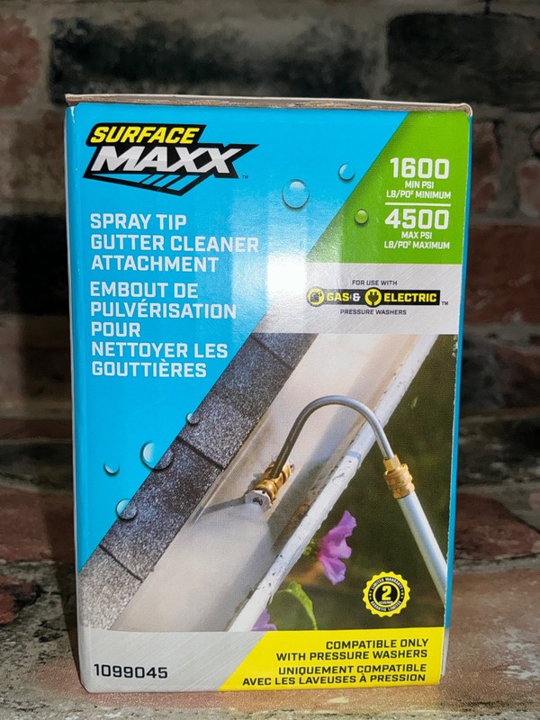 Surface Maxx 2 Spray Tip Gutter Cleaner Attachment Pressure Washer 4500 Max PSI gallery