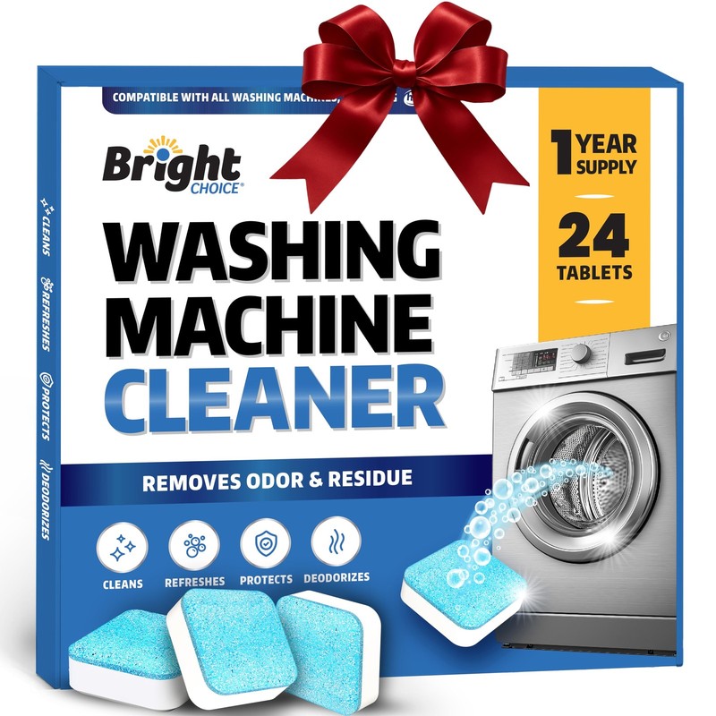 Washing Machine Cleaner Tablets 24 Pack - 24 Count (Pack of 1), Blue & White gallery