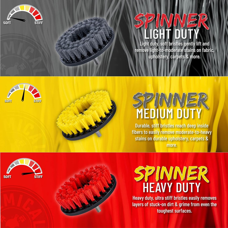 ACC507 Medium Duty Spinner Multi-Surface Drill Brush Attachment (Fits Any Standa gallery