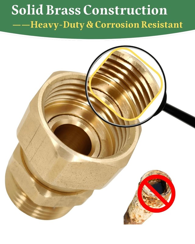 Garden Hose Swivel Adapter Fitting,Pressure Washer Gun Swivel Connector Joint... gallery