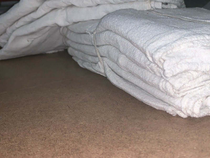 1000 new great mechanics shop rags towels white 13"X14"